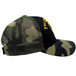 1st Cavalry Trucker Cap - Black and Camo