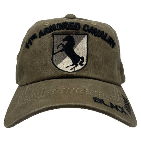 11th Armored Cavalry Ball Cap - Khaki