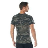 Distressed U.S. Flag T-Shirt Black Camo